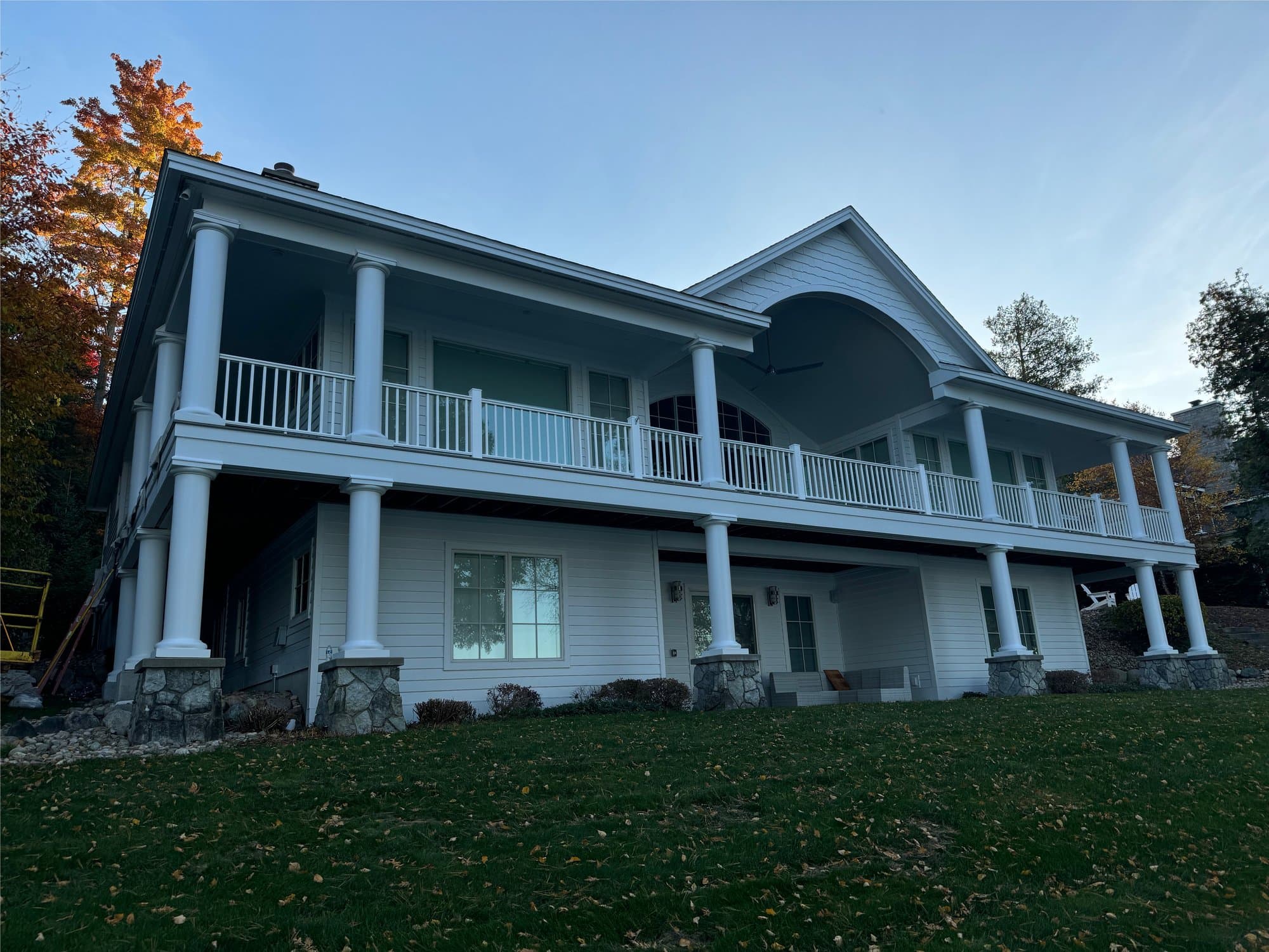 Finished large home exterior by TNT Construction in Boyne City