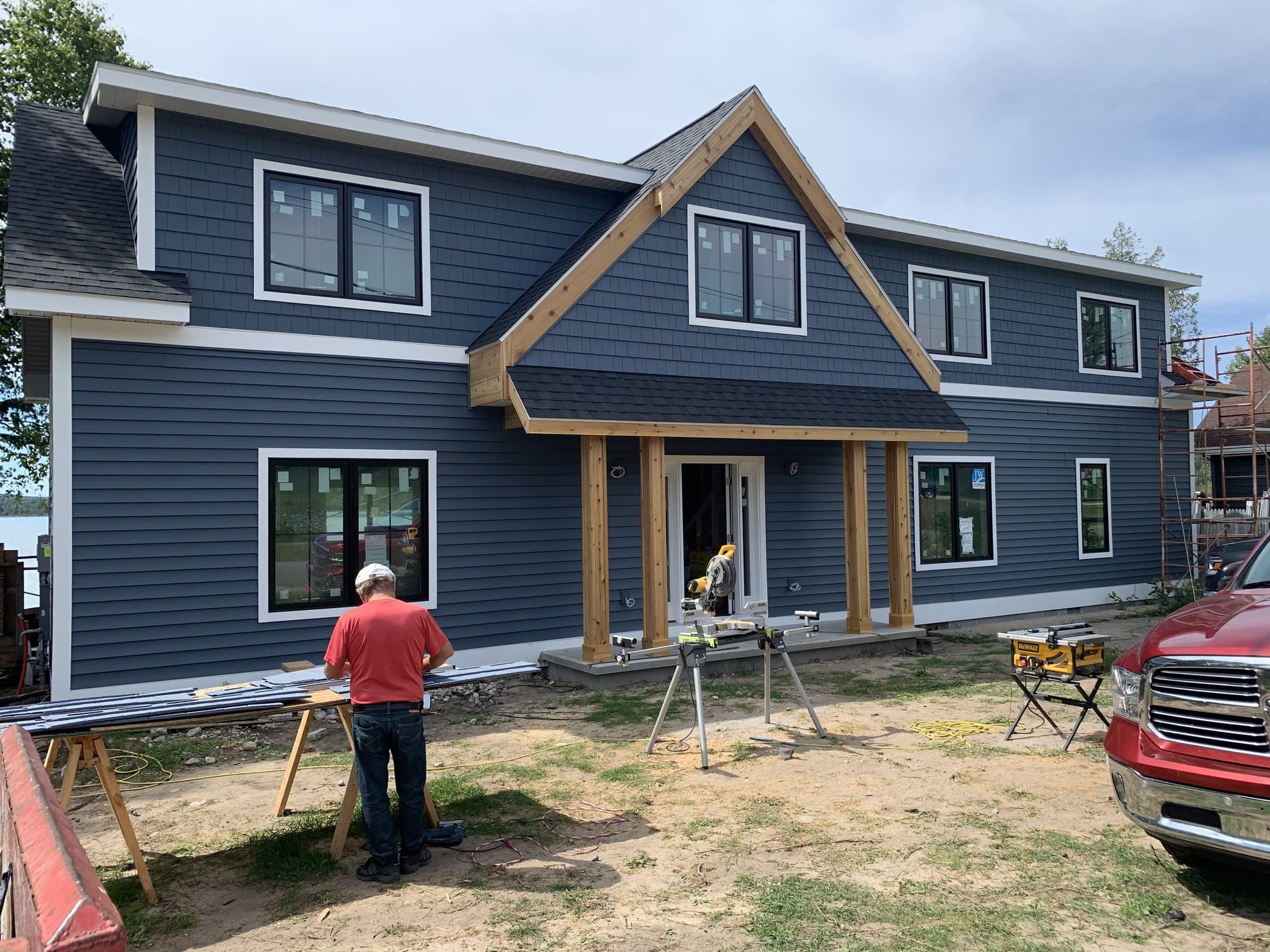 New construction exterior in the Petoskey area