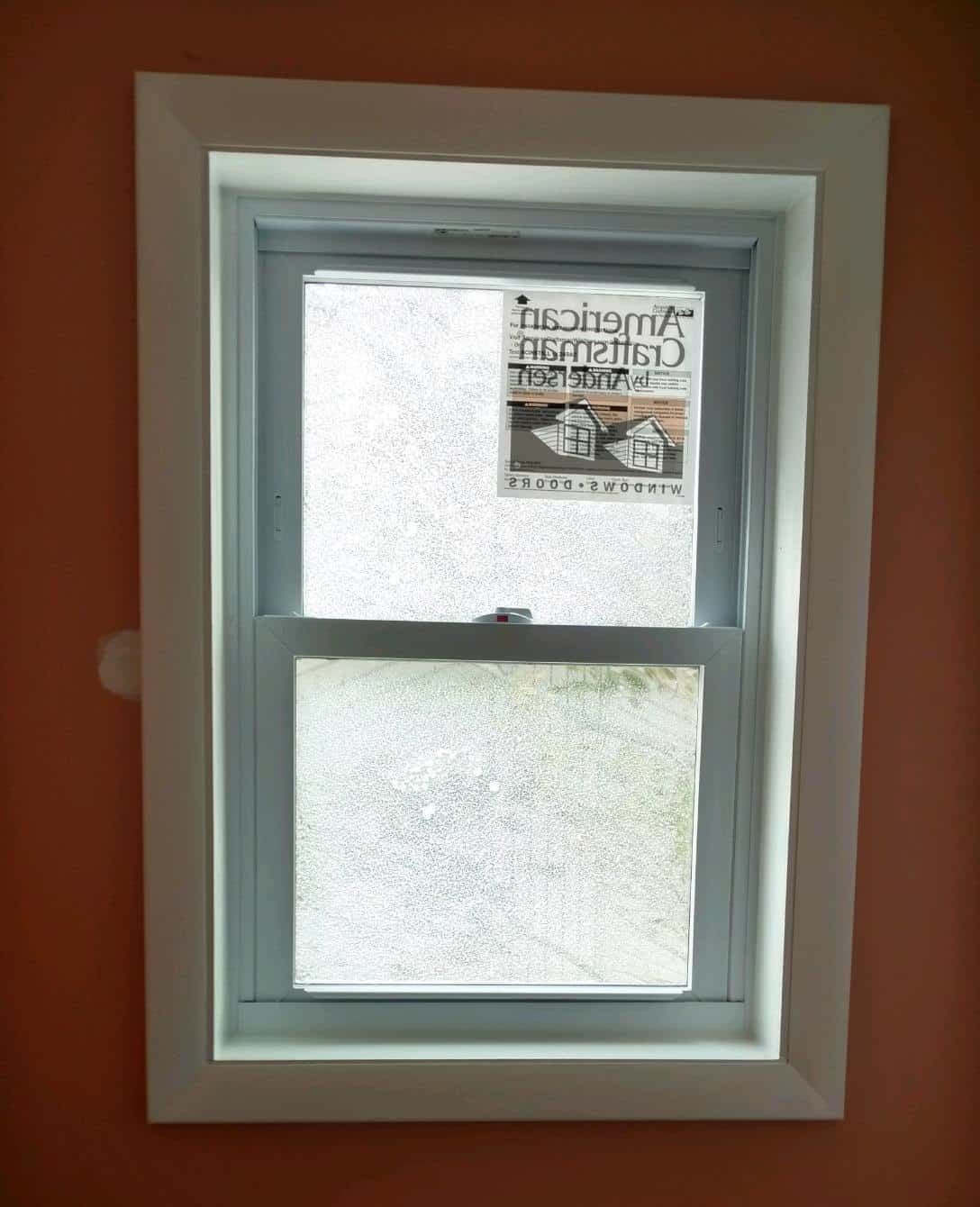 New window installed and trimmed out